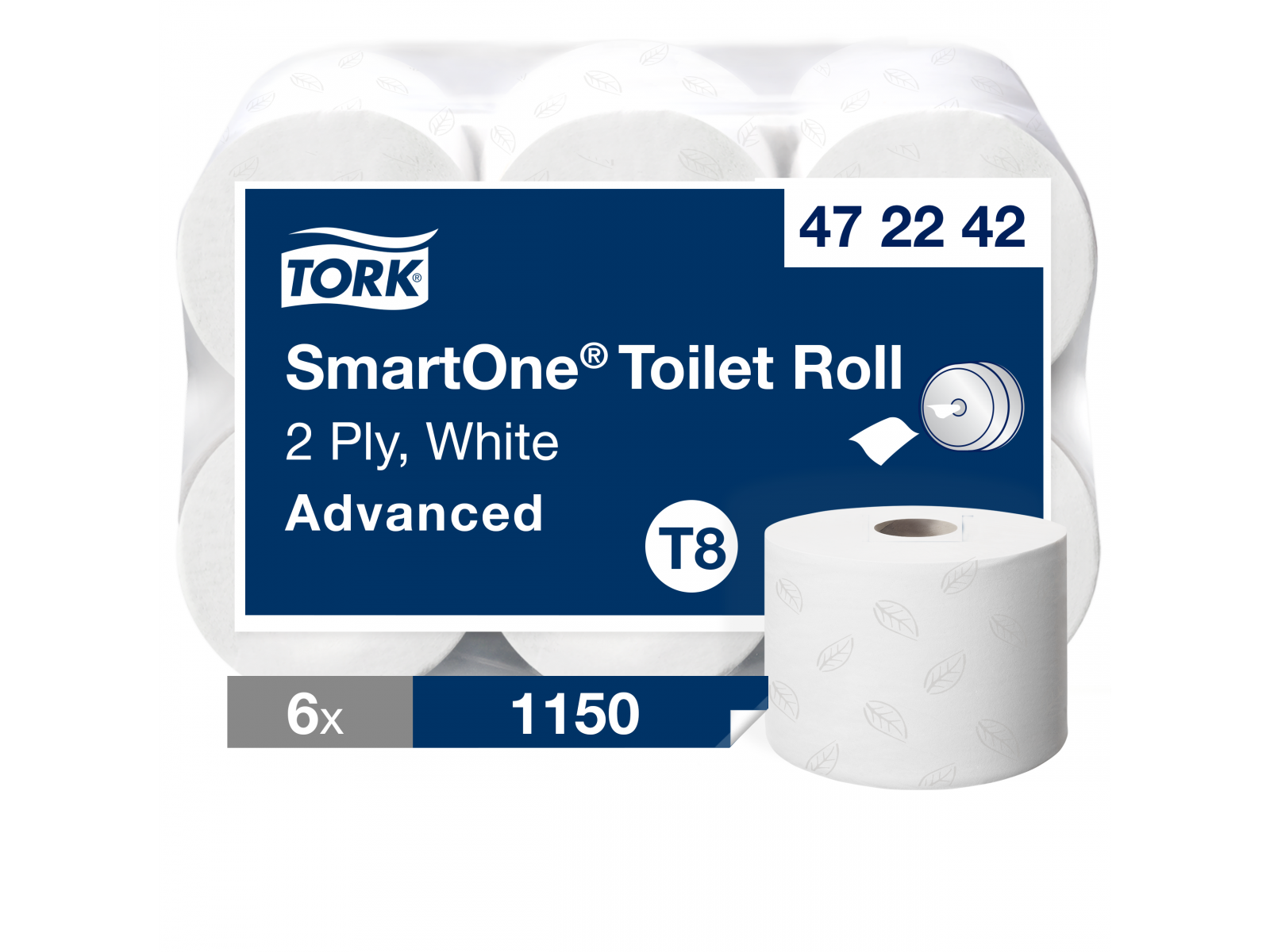 Papier toaletowy SmartOne Tork 472242 Premium T8